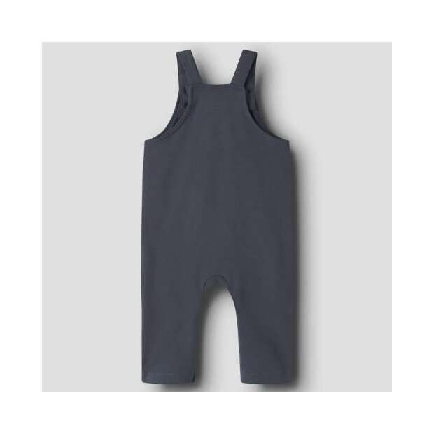 name it - Baby Latzhose angeraut - Dino Ombre Blue