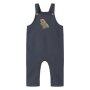 name it - Baby Latzhose angeraut - Dino Ombre Blue