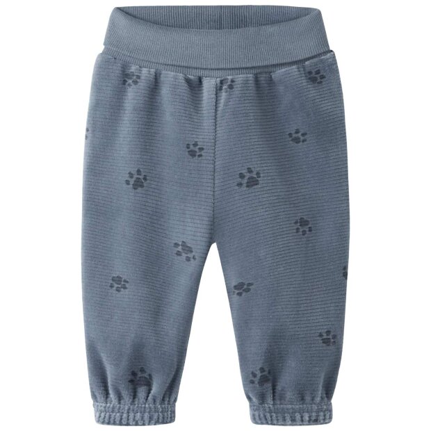 name it - Baby Velour Hose Tatzen Blue Mirage