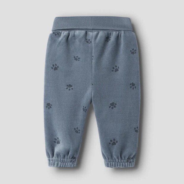 name it - Baby Velour Hose Tatzen Blue Mirage