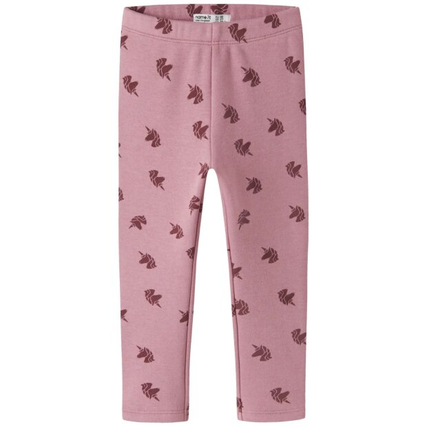 name it Legging Fleece - Einhorn Lilas with Wild Ginger
