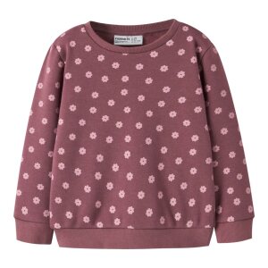 name it angerauter Fleece Pullover Blumenmuster Wild...