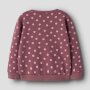name it angerauter Fleece Pullover Blumenmuster Wild Ginger with Lilas Flowers