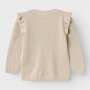 name it Strickjacke Glitzer mit Volant - Peyote tone in tone lurex