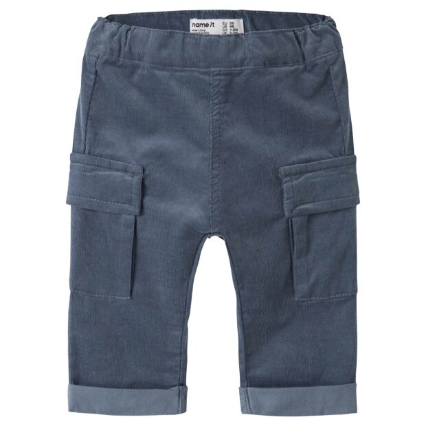 name it - Baby Cord Hose Blue Mirage