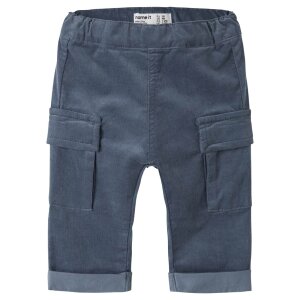 name it - Baby Cord Hose Blue Mirage