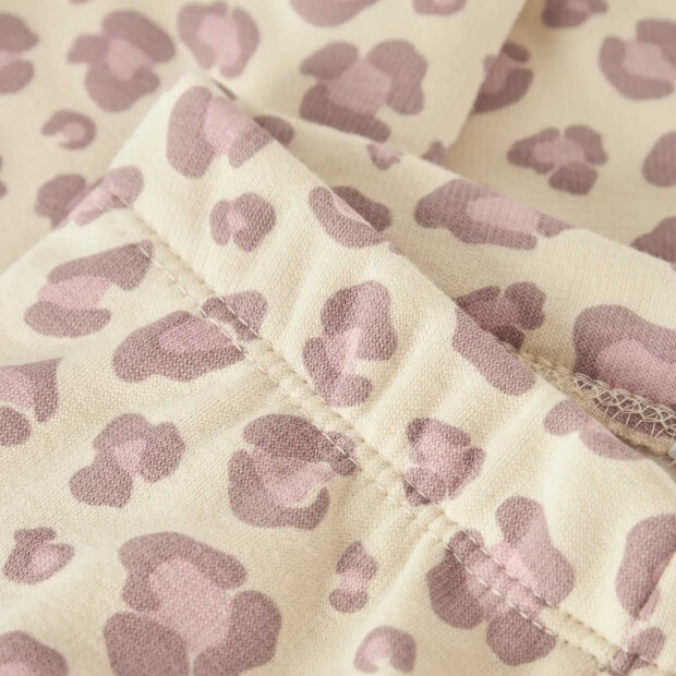 name it Legging Fleece - Leopard Summer Sand