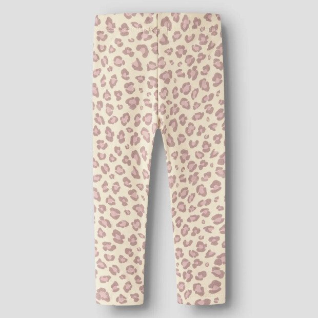 name it Legging Fleece - Leopard Summer Sand