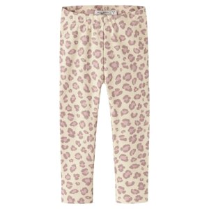 name it Legging Fleece - Leopard Summer Sand