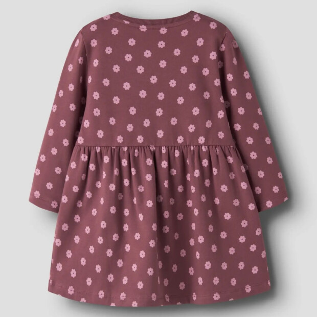 name it angerautes Kleid Blumenmuster Wild Ginger with Lilas Flowers