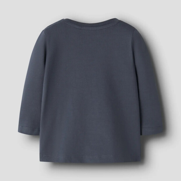 name it - Baby langarm Shirt Ombre Blue Trucks