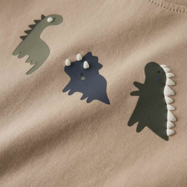name it - Baby langarm Shirt Sesame Dinos