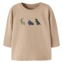 name it - Baby langarm Shirt Sesame Dinos