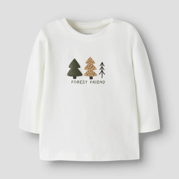 name it - Baby langarm Shirt Cloud Dancer Trees