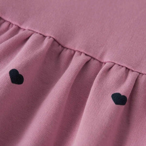 name it angerautes Kleid Herzchen Mauve Orchid