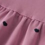 name it angerautes Kleid Herzchen Mauve Orchid