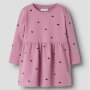 name it angerautes Kleid Herzchen Mauve Orchid