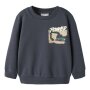 name it angerauter Pullover - Baustelle Ombre Blue