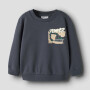 name it angerauter Pullover - Baustelle Ombre Blue