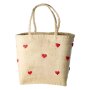 rice Groß Raffia Tasche - Natürlich - Darling Hearts Design