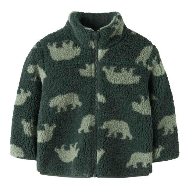 name it Teddyjacke - Bär Jungle Green