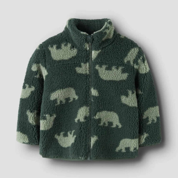 name it Teddyjacke - Bär Jungle Green