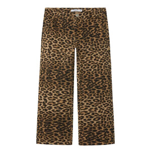 name it wide Jeans Leopard Silver Mink