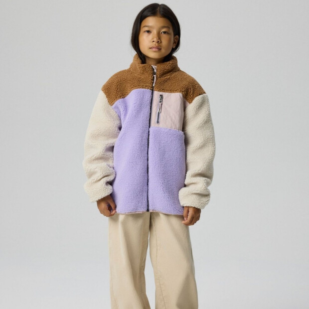 name it Teddyjacke - Colorblock Lavender