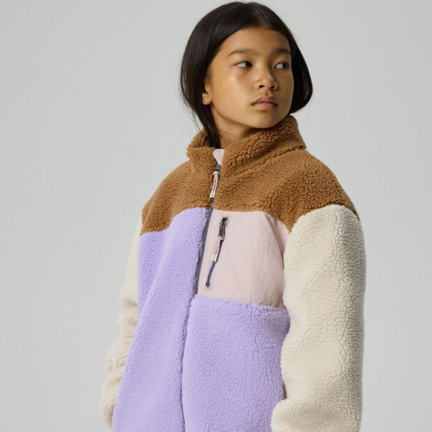 name it Teddyjacke - Colorblock Lavender