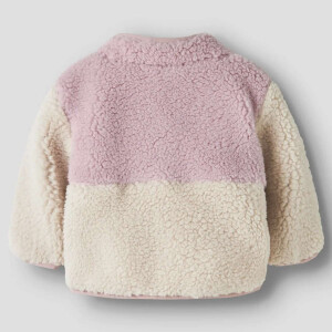 name it - Baby Teddyjacke Violet Ice
