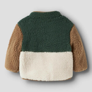 name it - Baby Teddyjacke Jungle Green
