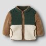 name it - Baby Teddyjacke Jungle Green