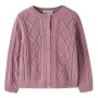 name it Strickjacke Zopfmuster - Lilas
