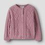 name it Strickjacke Zopfmuster - Lilas