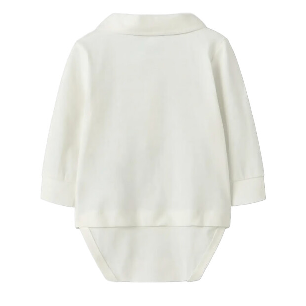name it Langarm Body mit Fliege - cloud dancer