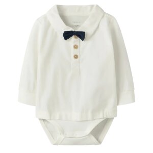 name it Langarm Body mit Fliege - cloud dancer