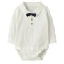 name it Langarm Body mit Fliege - cloud dancer