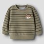 name it - Baby angerauter Pullouver Streifen - Fuchs Mermaid