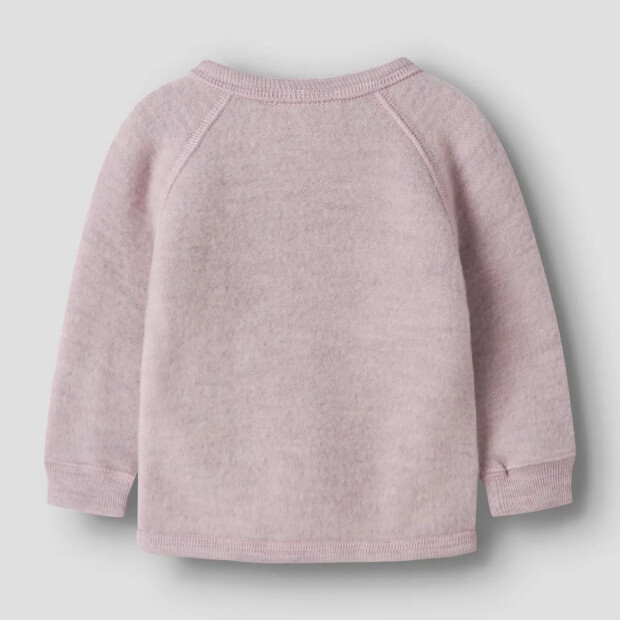 name it - 100% Merinowolle Baby Cardigan Jacke - Violet Ice