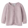 name it - 100% Merinowolle Baby Cardigan Jacke - Violet Ice