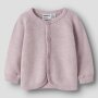 name it - 100% Merinowolle Baby Cardigan Jacke - Violet Ice