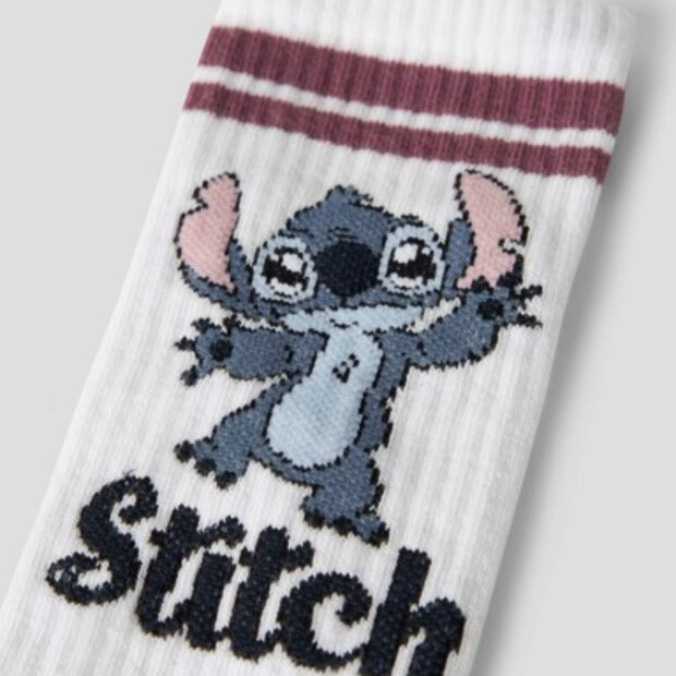 name it Tennissocken Stitch - Bright White Wild Ginger