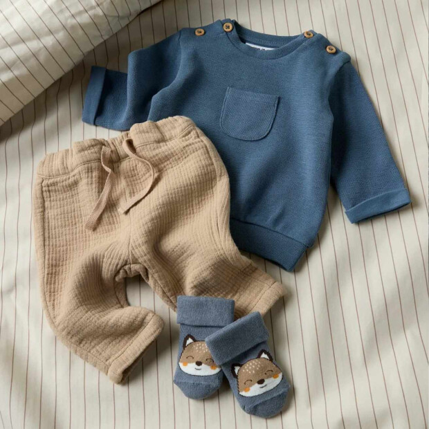 name it - Baby Frotte Socken Fuchs Tradewinds