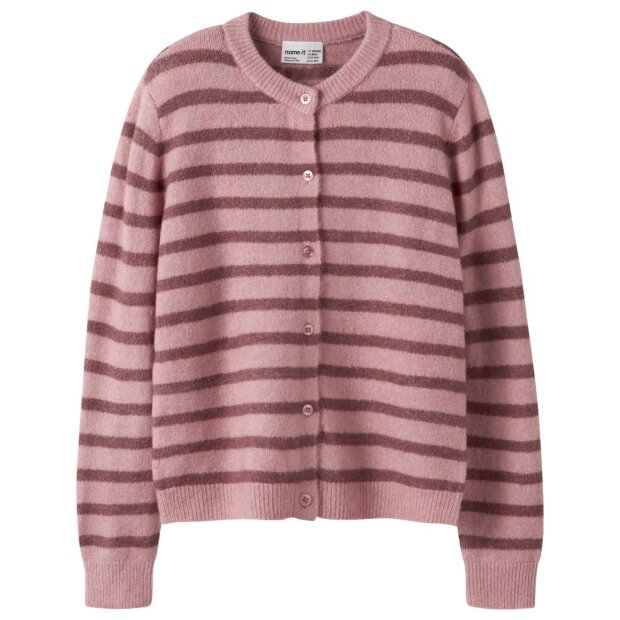 name it Strickjacke Streifen - Lilas Wild Ginger