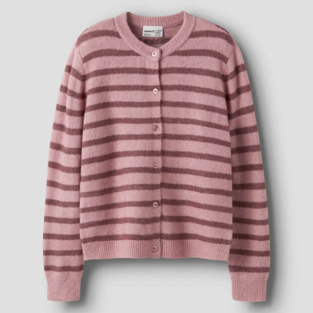 name it Strickjacke Streifen - Lilas Wild Ginger