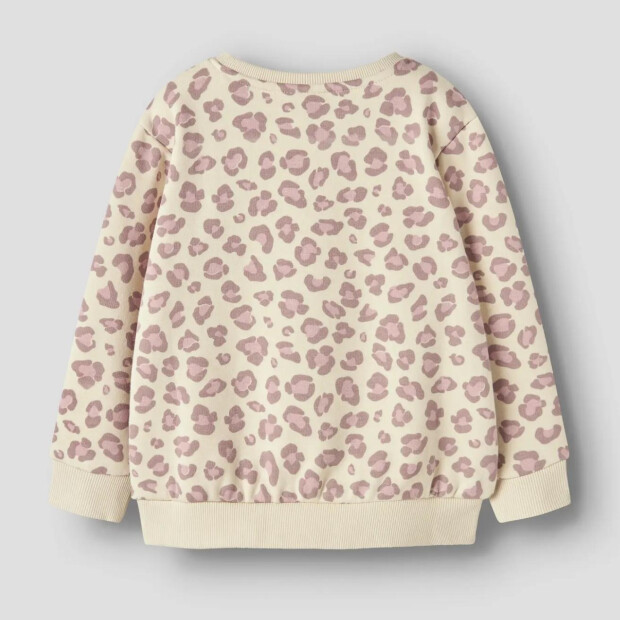 name it angerauter Fleece Pullover Leopard Summer Sand Leo