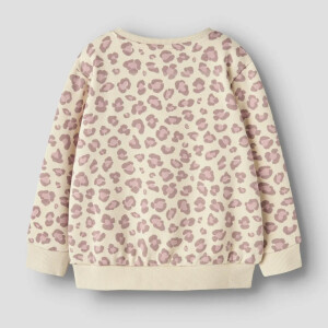 name it angerauter Fleece Pullover Leopard Summer Sand Leo