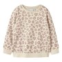 name it angerauter Fleece Pullover Leopard Summer Sand Leo