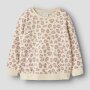 name it angerauter Fleece Pullover Leopard Summer Sand Leo
