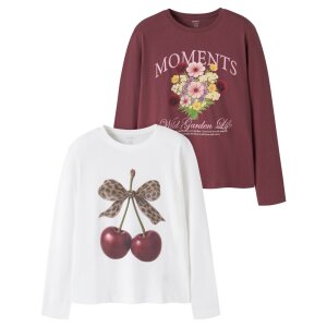 name it 2er Set langarm Shirt - Leopard Cloud Dancer Wild...